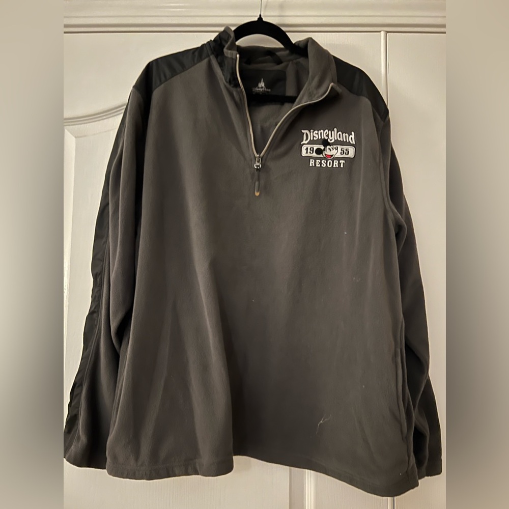 Disneyland resort quarter zip jacket size Large